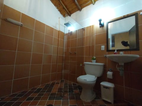 Traditional Triple Room | Bathroom | Shower, hair dryer, towels