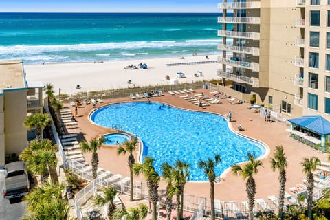 Indoor pool, 2 outdoor pools, pool umbrellas