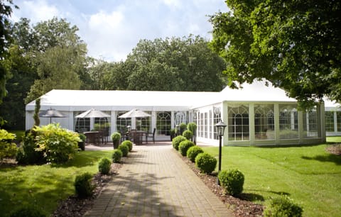 Outdoor wedding area