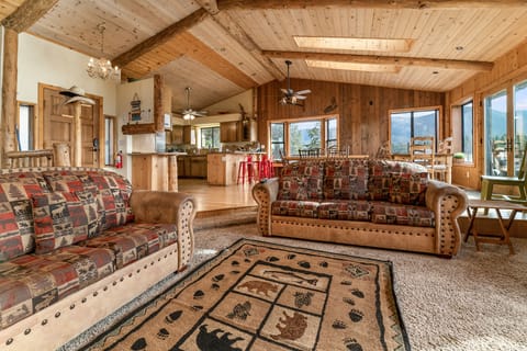 Main Living Room. - Main Living Room with Wood Burning Stove and Flat Screen Tv located on First Floor