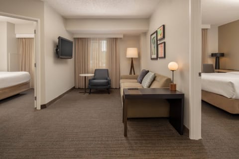 Suite, 2 Bedrooms | Living room | TV, Netflix, Hulu, streaming services