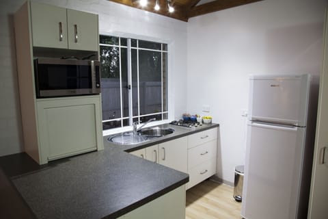 Forest Cottage - Pet Friendly | Private kitchen | Full-size fridge, microwave, oven, stovetop