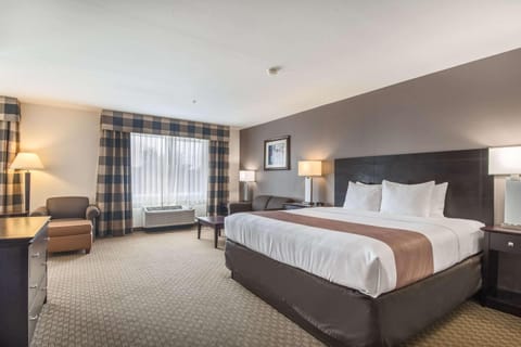 Junior Suite, 1 King Bed, Non Smoking | Hypo-allergenic bedding, pillowtop beds, desk, blackout drapes