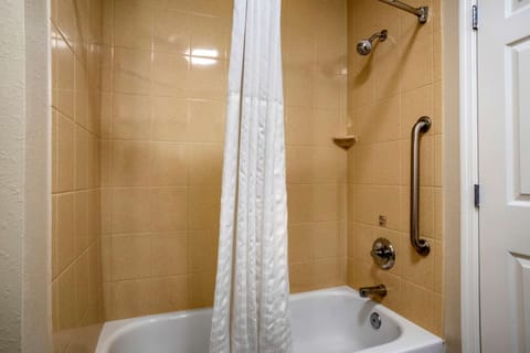 Suite, 1 King Bed, Non Smoking | Bathroom | Bathtub, free toiletries, hair dryer, towels