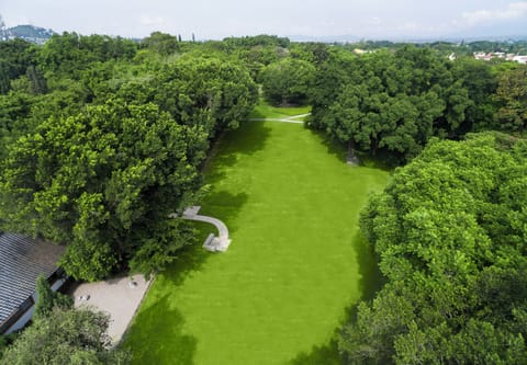 Outdoor banquet area