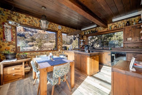 2nd floor kitchen. Amazing view of CO. National Monument.