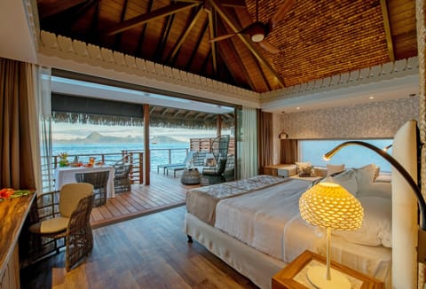 Premium Bungalow, 1 King Bed, Overwater (Moorea Island View) | Beach/ocean view