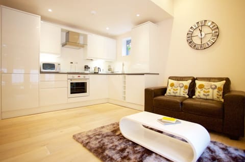 Apartment, 1 Bedroom, Kitchen | Living area | Flat-screen TV, DVD player, iPod dock