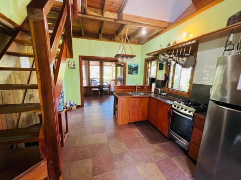 Family Cottage, 2 Bedrooms, Mountain View, Mountainside | Private kitchen | Fridge, oven, stovetop, coffee/tea maker