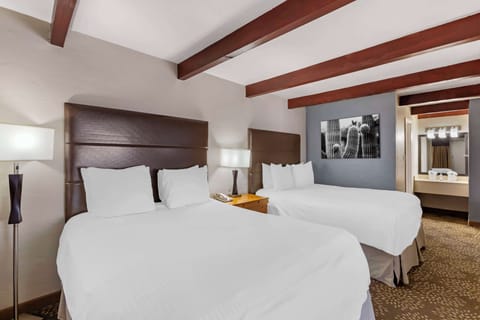 Suite, 2 Queen Beds, Non Smoking, Refrigerator & Microwave | In-room safe, desk, laptop workspace, iron/ironing board