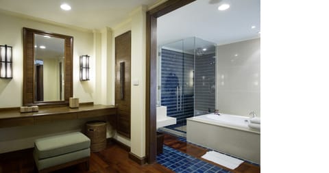 Free toiletries, hair dryer, towels