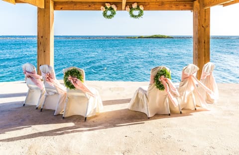 Outdoor wedding area