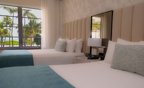 Room, 2 Double Beds, Ocean View | Premium bedding, in-room safe, desk, soundproofing