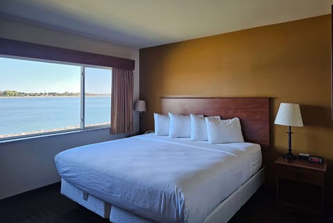 Suite, 1 King Bed, Non Smoking (One-Bedroom, River View) | Desk, blackout drapes, soundproofing, iron/ironing board