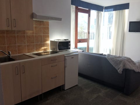 Apartment, 2 Bedrooms, Balcony, Mountain View | Private kitchenette | Electric kettle