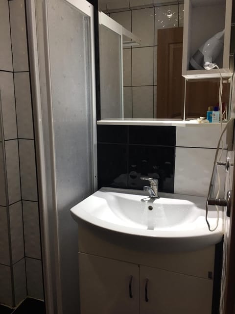 Deluxe Apartment | Bathroom | Shower, hair dryer, towels