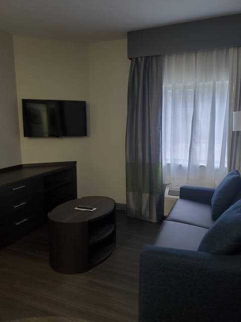 Suite, 1 Bedroom, Kitchen (Living Area) | In-room safe, desk, blackout drapes, iron/ironing board