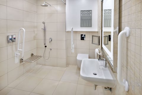Suite, 1 King Bed, Park View | Bathroom | Free toiletries, hair dryer, bathrobes, towels