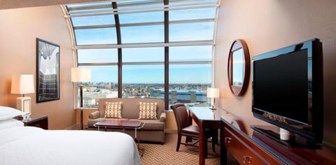 Room, 1 King Bed with Sofa bed (View) | Premium bedding, pillowtop beds, in-room safe, desk