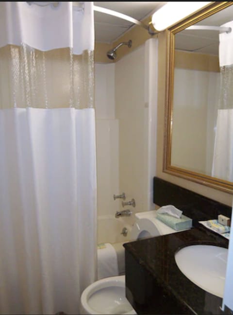 Classic Room, 2 Double Beds, Balcony, Ocean View | Bathroom | Combined shower/tub, hair dryer, towels, soap