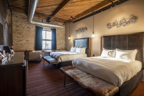 Premium Room, 2 Queen Beds, City View | Egyptian cotton sheets, premium bedding, pillowtop beds, minibar