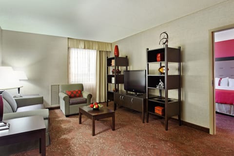 Suite, 1 Bedroom | Premium bedding, desk, blackout drapes, iron/ironing board