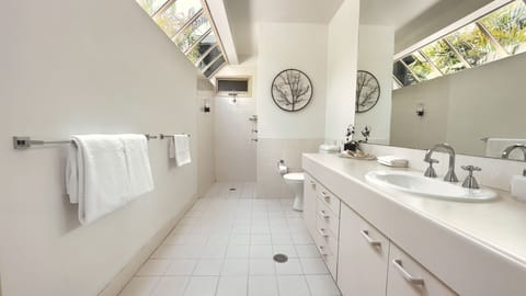 Deluxe Villa | Bathroom | Shower, free toiletries, hair dryer, towels