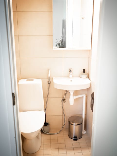 Sea Deluxe Twin Room  | Bathroom | Shower, free toiletries, hair dryer, bidet