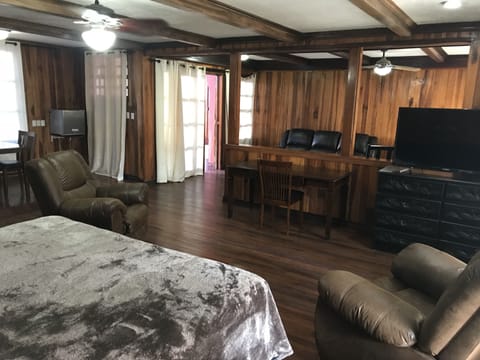 Deluxe Suite, 1 King Bed | Living area | Flat-screen TV