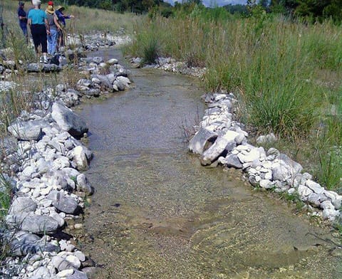 The kids around here did this trying to make a "tube chute"