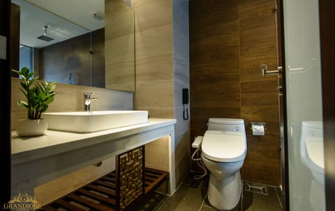 Premium Room | Bathroom | Separate tub and shower, deep soaking tub, hydromassage showerhead