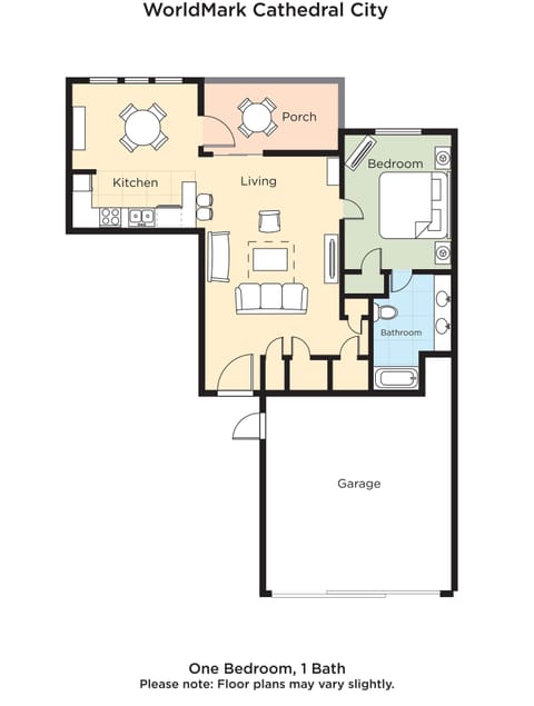 Suite, 1 Bedroom, Kitchen | Floor plan