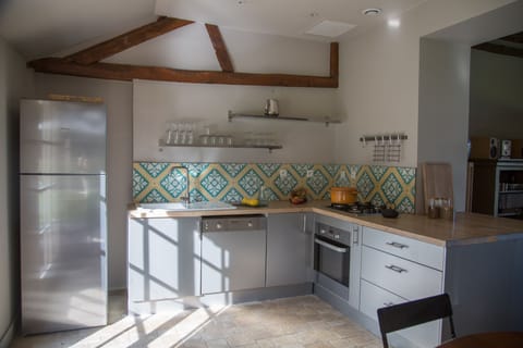 Grand House, 6 Bedrooms, Pool Access, Park View | Private kitchen | Full-size fridge, microwave, oven, stovetop