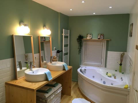 Family Room | Bathroom | Free toiletries, hair dryer, towels