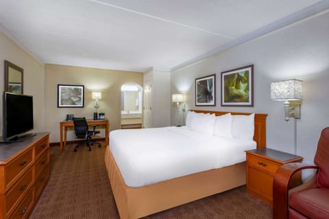 Room, 1 King Bed | Premium bedding, desk, blackout drapes, iron/ironing board