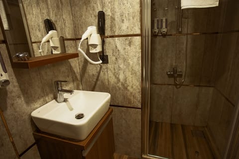 Standard Double Room | Bathroom | Shower, free toiletries, hair dryer, slippers