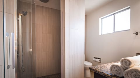 Standard Room, 1 King Bed, Non Smoking, Jetted Tub | Bathroom shower