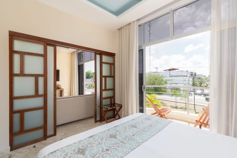 Junior Suite, 2 Bedrooms, City View | Minibar, in-room safe, desk, iron/ironing board