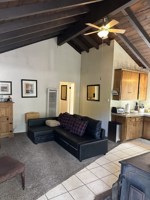 Couch has additional bed that pulls out