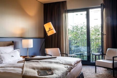 Double Room (George M) | Premium bedding, minibar, in-room safe, individually decorated