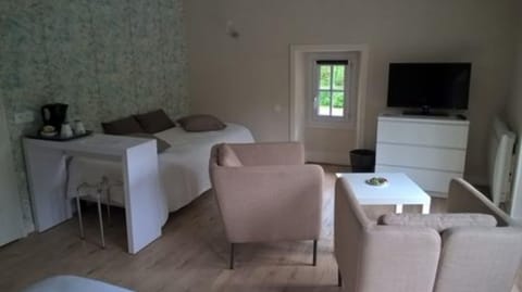 Individually decorated, individually furnished, desk, blackout drapes