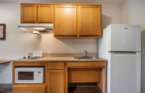 Standard Studio, Non Smoking, Refrigerator & Microwave | Private kitchenette | Full-size fridge, microwave, stovetop, freezer