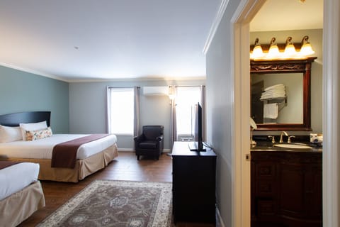 Standard Room, 2 Queen Beds, Non Smoking | Blackout drapes, iron/ironing board, free WiFi, bed sheets