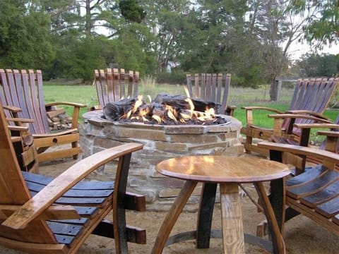 Firepit (gas powered) on back property