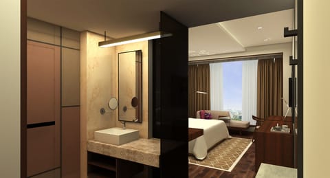 Executive Suite, 1 King Bed, Non Smoking | Pillowtop beds, minibar, in-room safe, desk