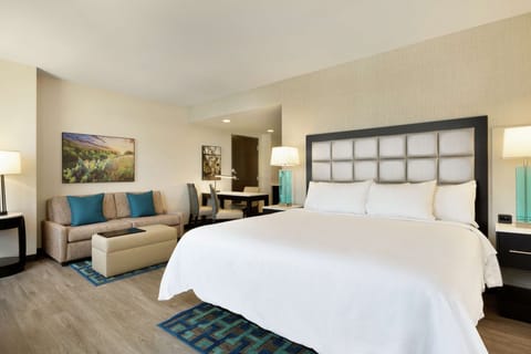 Suite, 1 King Bed (1-Room Suite) | In-room safe, desk, laptop workspace, blackout drapes