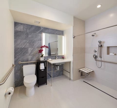 Suite, 1 Bedroom (Sunset) | Bathroom | Free toiletries, hair dryer, bathrobes, soap