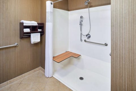 Room, 1 King Bed, Accessible, Non Smoking | Bathroom shower