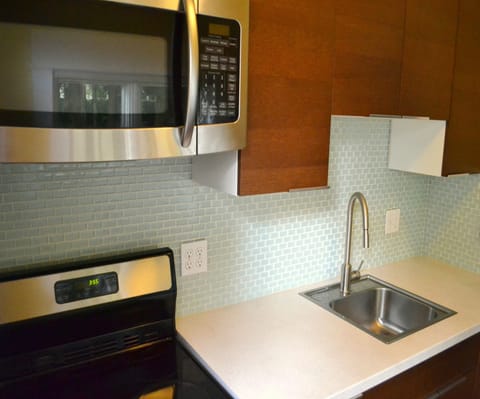 Comfort Apartment, 1 Queen Bed, Ensuite, Ground Floor | Private kitchenette | Fridge, microwave, freezer, ice maker