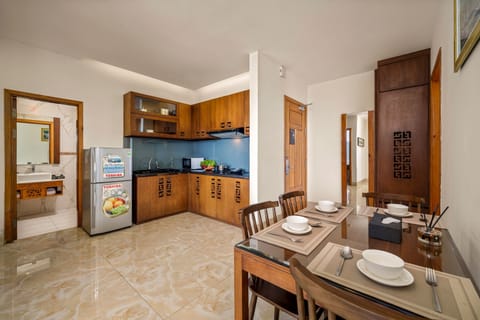 Family Studio Sea View with Balcony - Complimentary Welcome Fruit | Private kitchen | Fridge, coffee/tea maker, electric kettle